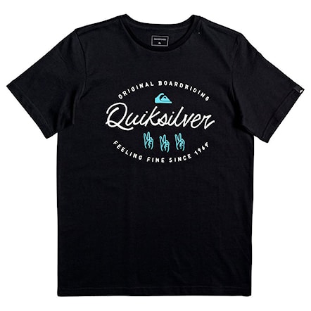 T-shirt Quiksilver Wave Slaves Youth black 2019 - 1