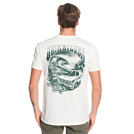 T-shirt Quiksilver Waves Women And Wheels antique white heather 2019 - 1