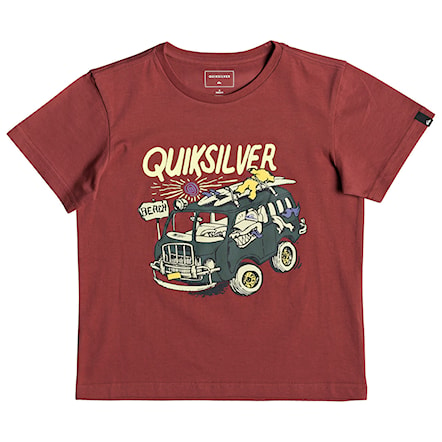 T-shirt Quiksilver Wolf Riding Boy brick red 2019 - 1