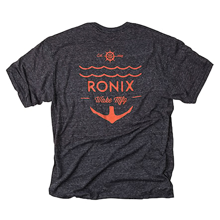 T-shirt Ronix Captain dark heather grey/red 2018 - 1