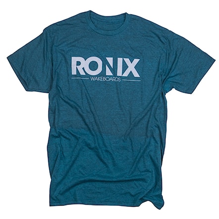 T-shirt Ronix Megacorp Tee cyan heather/white 2017 - 1