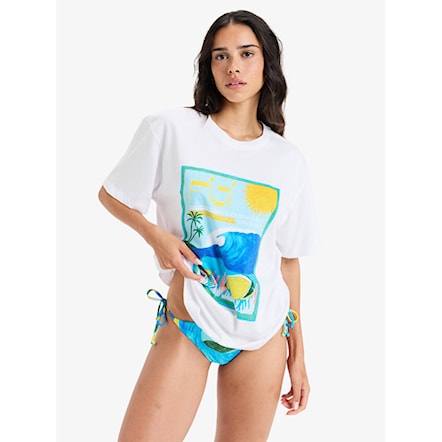 T-shirt Roxy Atlas Hangloose bright white fiji 2025 - 4