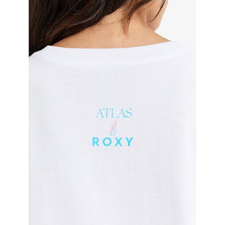 T-shirt Roxy Atlas Hangloose bright white fiji 2025 - 5