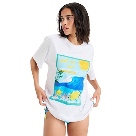 T-shirt Roxy Atlas Hangloose bright white fiji 2025 - 1