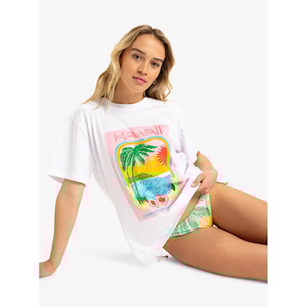 T-shirt Roxy Atlas Hangloose bright white hawaii 2025 - 2