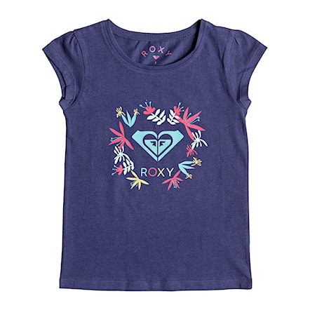 Koszulka Roxy Moid Flower Logo deep cobalt 2018 - 1