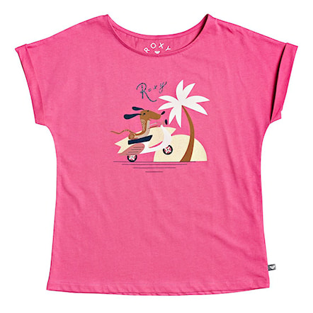 Koszulka Roxy Teeniefriend pink flambe 2020 - 1