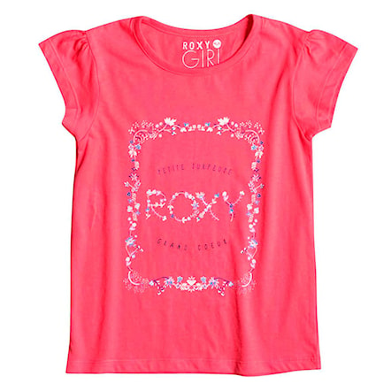 T-shirt Roxy Tw Basic Crew Little Surfer paradise pink 2016 - 1