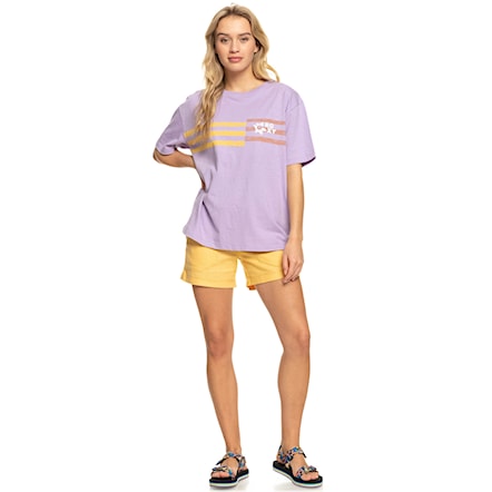 T-shirt Roxy Vibrations Beach purple rose 2023 - 4