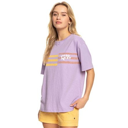 T-shirt Roxy Vibrations Beach purple rose 2023 - 1