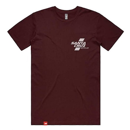 T-shirt Santa Cruz Parallel burgundy 2020 - 1