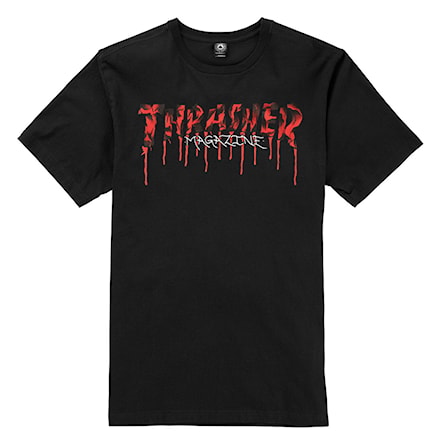 T-shirt Thrasher Bts Blood Drip black 2022 - 1