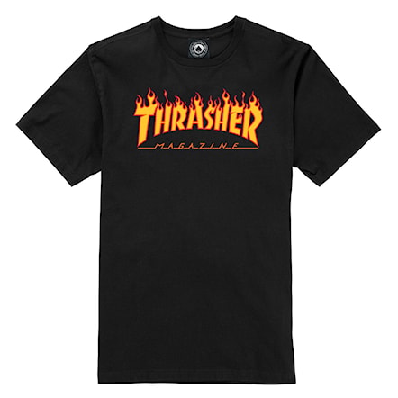 T-shirt Thrasher Flame black 2022 - 1