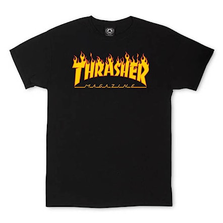 T-shirt Thrasher Flame black 2021 - 1