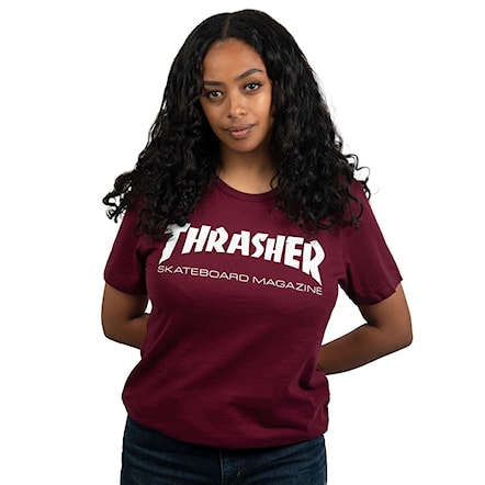 T-shirt Thrasher Girls Skate Mag maroon 2022 - 2