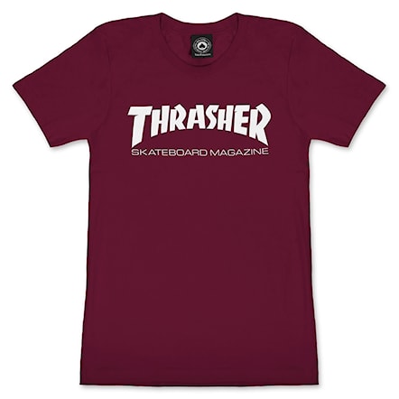T-shirt Thrasher Girls Skate Mag maroon 2022 - 1
