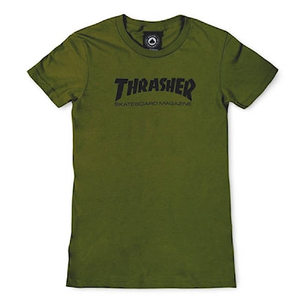 T-shirt Thrasher Girls Skate Mag olive 2021 - 1