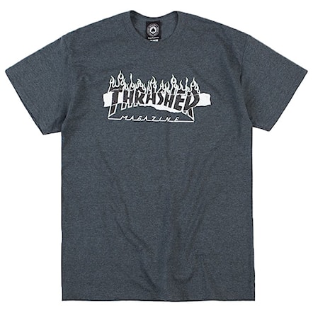 T-shirt Thrasher Ripped dark heather 2019 - 1