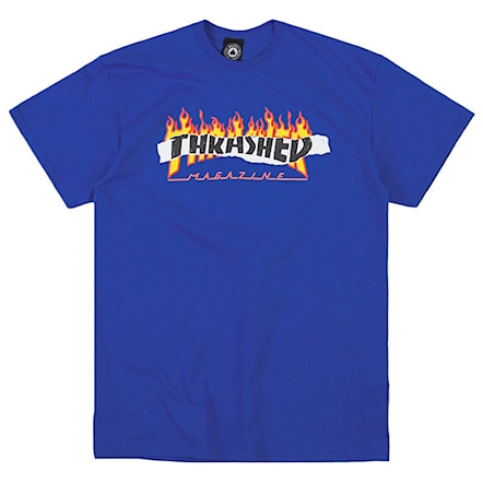 T-shirt Thrasher Ripped royal blue 2019 - 1