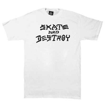 T-shirt Thrasher Skate & Destroy white 2022 - 1