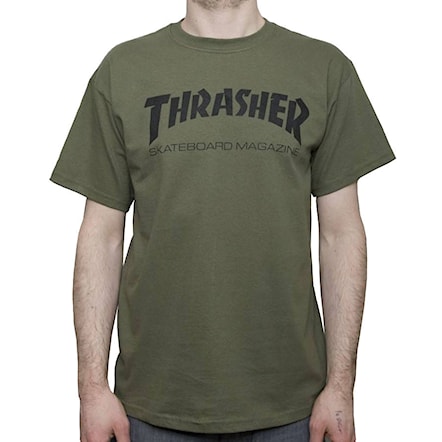 Tričko Thrasher Skate Mag army green 2020 - 1