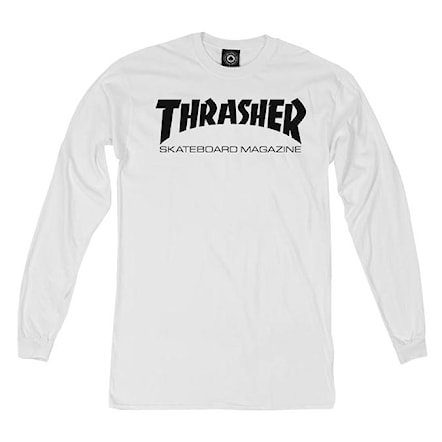 Tričko Thrasher Skate Mag Longsleeve white 2018 - 1