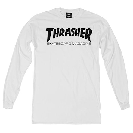 Tričko Thrasher Skate Mag Longsleeve white 2017 - 1