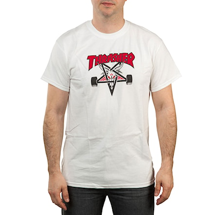 T-shirt Thrasher Two-Tone Skategoat white 2017 - 1