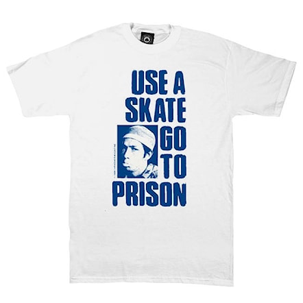 T-shirt Thrasher Use A Skate Go To Prison blue/white 2017 - 1