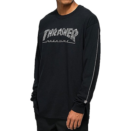 T-shirt Thrasher Web Logo L/s black 2017 - 1