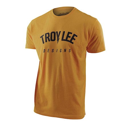 T-shirt Troy Lee Designs Bolt SS mustard 2024 - 1