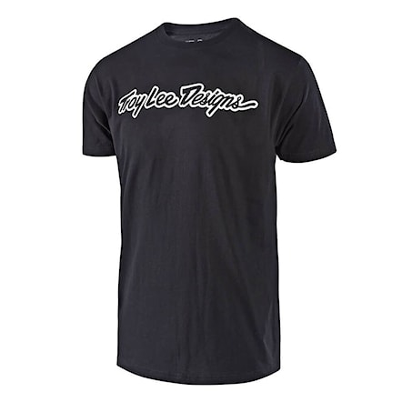 T-shirt Troy Lee Designs Signature SS black 2024 - 1