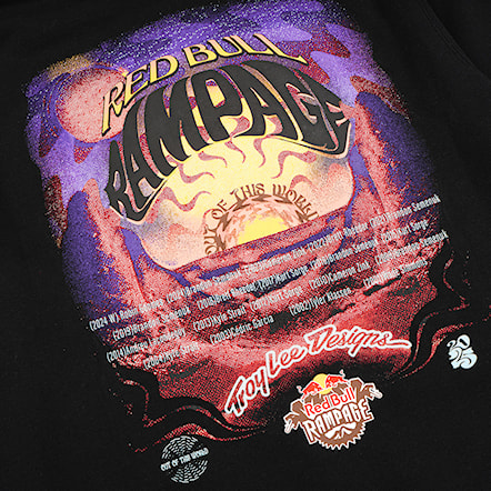 T-shirt Troy Lee Designs TLD X Rampage Valley Of Gods SS black 2025 - 2