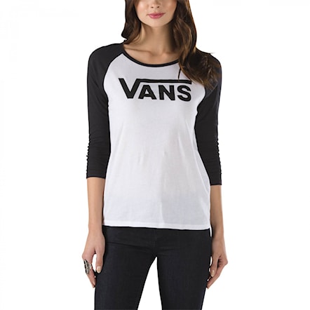 T-shirt Vans Authentic V Raglan white/black 2016 - 1