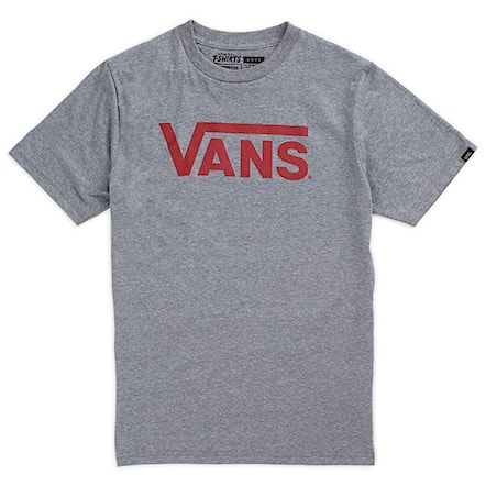 T-shirt Vans Classic Boys heather grey/red dahlia 2016 - 1