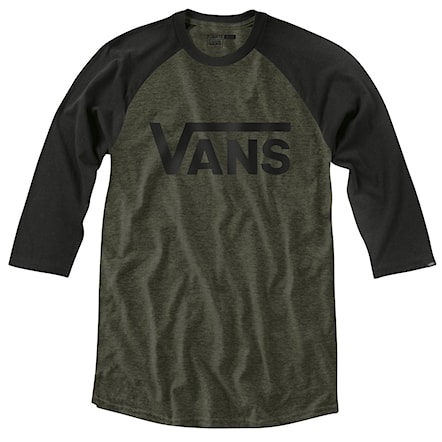 T-shirt Vans Classic Raglan Boys heather olive/black 2016 - 1