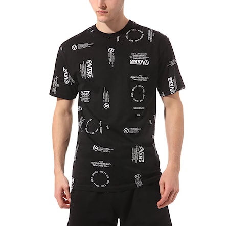 T-shirt Vans Distortion Allover Print Ss black 2020 - 1