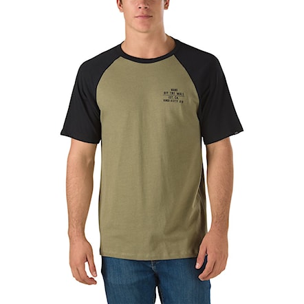 T-shirt Vans Fixed Ss Raglan military/black 2016 - 1