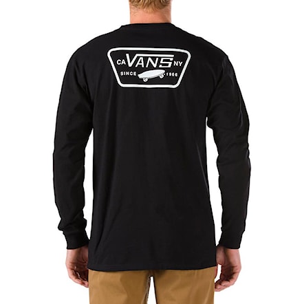 T-shirt Vans Full Patch Back Ls black/white 2016 - 1