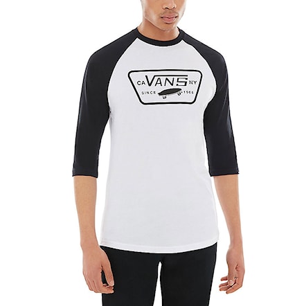 T-shirt Vans Full Patch Raglan white/black 2018 - 1