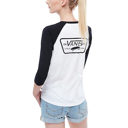 T-shirt Vans Full Patch Raglan white/black 2018 - 1