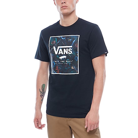 T-shirt Vans Print Box black/neo jungle 2018 - 1