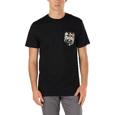 T-shirt Vans Print Box Pocket black/black decay palm 2017 - 1