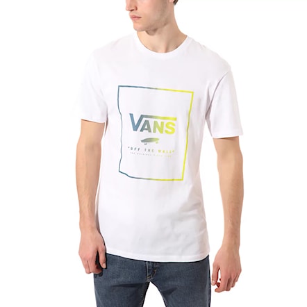 T-shirt Vans Print Box Ss white/sulphur spring 2020 - 1