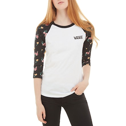 T-shirt Vans Satin Floral Raglan black/satin floral 2019 - 1