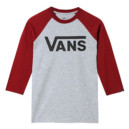 T-shirt Vans Vans Classic Raglan Boys biking red/athletic heather 2019 - 1