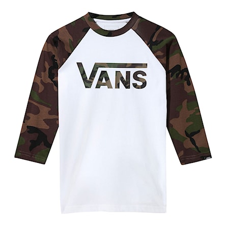 T-shirt Vans Vans Classic Raglan Boys white/camo 2019 - 1