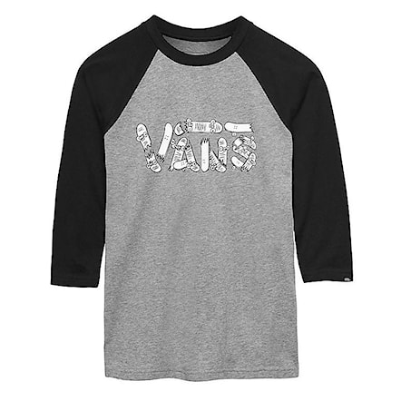 T-shirt Vans Vans Focus Raglan Boys heather grey/black 2018 - 1