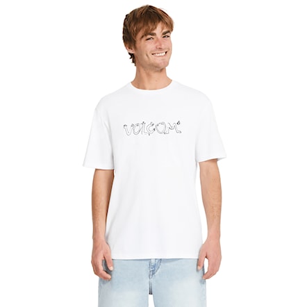 T-shirt Volcom Crazybal Basic SST white 2025 - 2