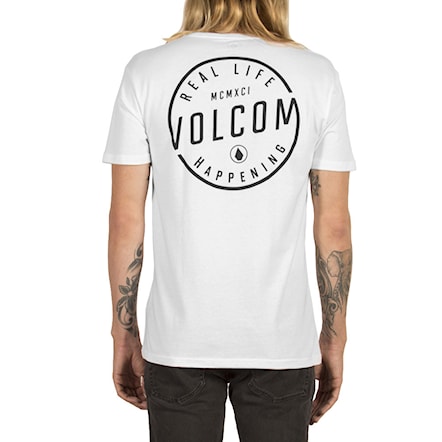 T-shirt Volcom On Lock white 2017 - 1